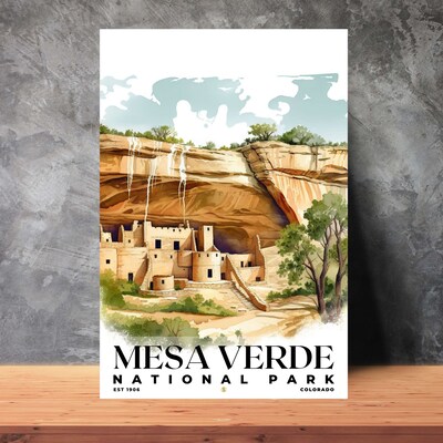 Mesa Verde National Park Poster, Travel Art, Office Poster, Home Decor | S4 - image2